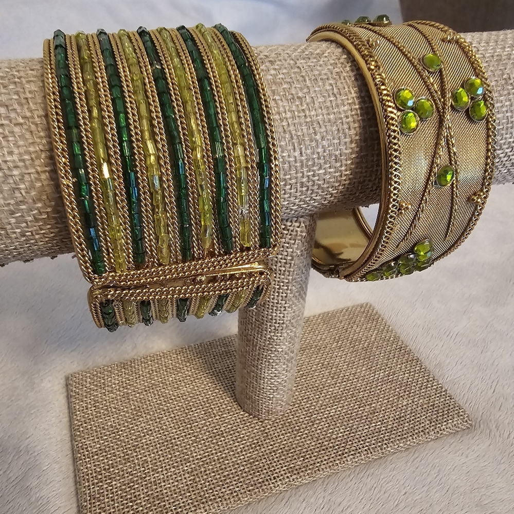 Vintage Metal Cuff Bracelets - Picture 4 of 6